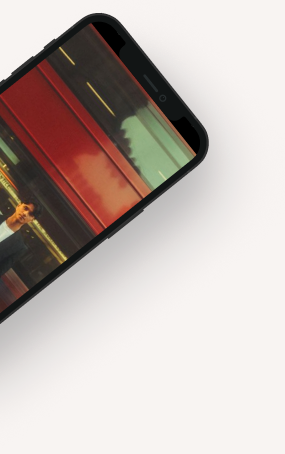 Phone showing photo gallery
