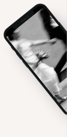 Phone showing photo gallery