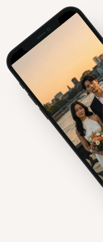 Phone showing photo gallery
